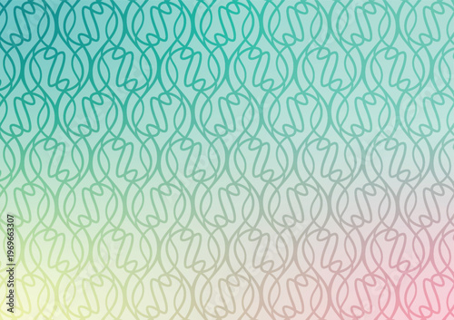 Seamless abstract texture with vibrant flowing geometric line pattern