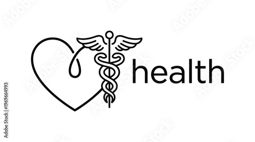 stethoscope logo healthcare and medical design vector illustration