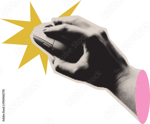 Mouse in Hand Sticker