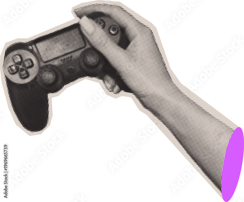 Controller in Hand Sticker