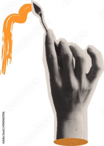 Palette Knife in Hand Sticker