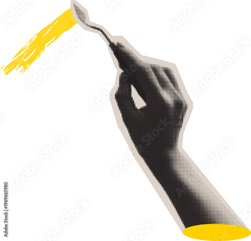 Painting Knife in Hand Sticker