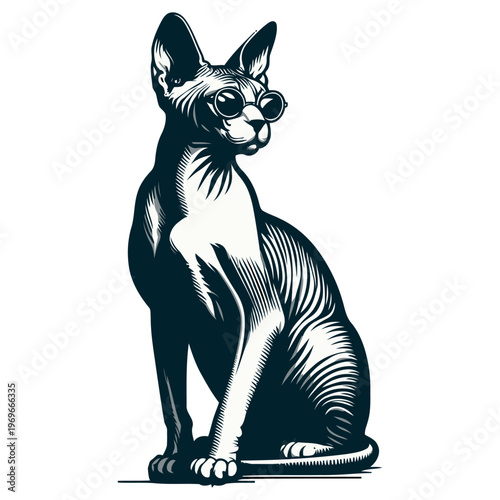 Don sphynx vector and illustration