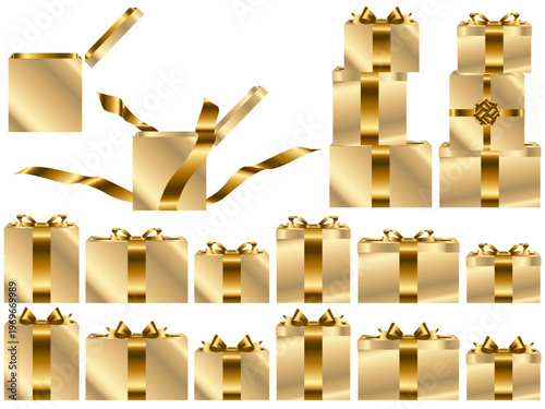 プレゼント箱横、7白金、1金