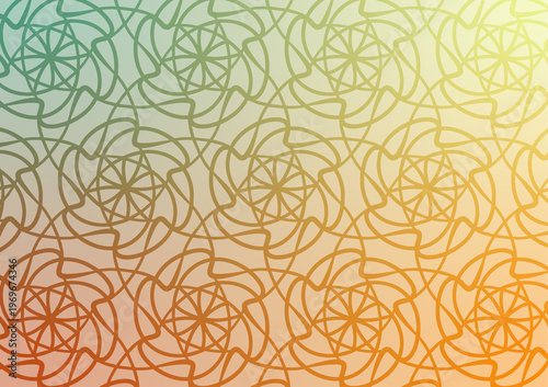 Abstract geometric lines with elegant flowing gradient pattern design