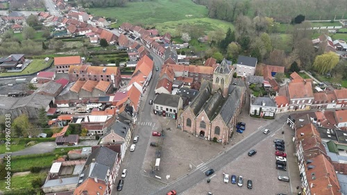 Église catholique Saint-Folquin à Esquelbecq dans les Flandres Française