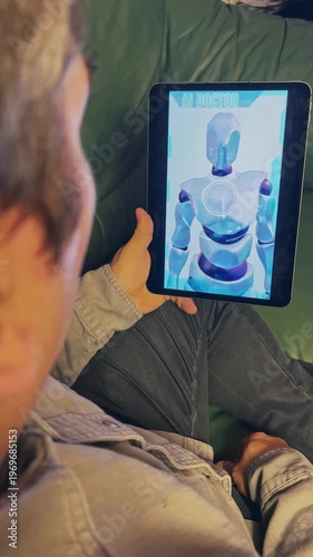 This high-quality digital visualization explores the frontier of Telemedicina and the integration of Artificialis Intelligentia within the modern healthcare sector. 