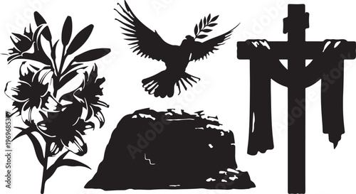 Elegant easter day background, Decorative happy easter day background for website, social media template