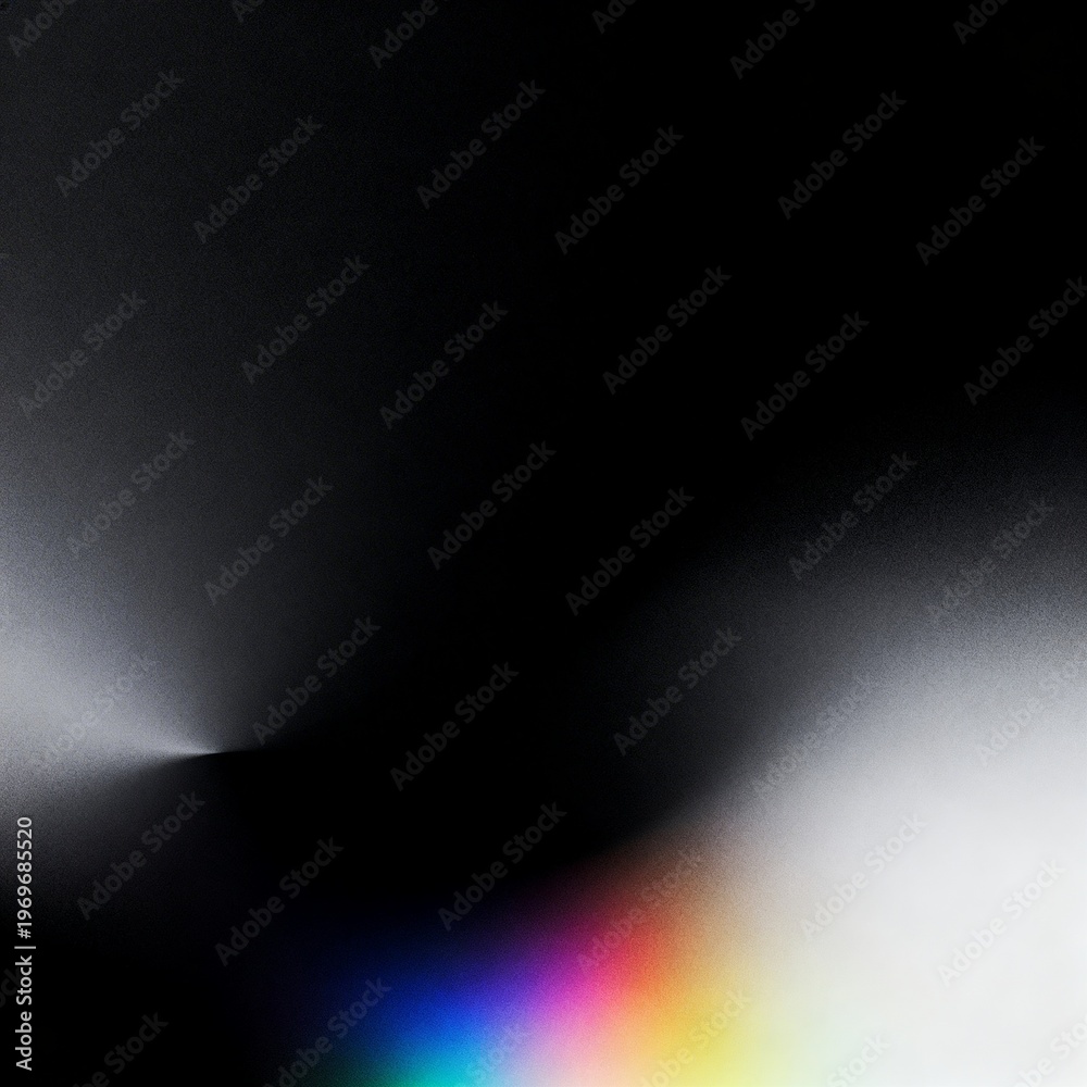 Obraz premium Abstract Colorful Light Leak on Black Background