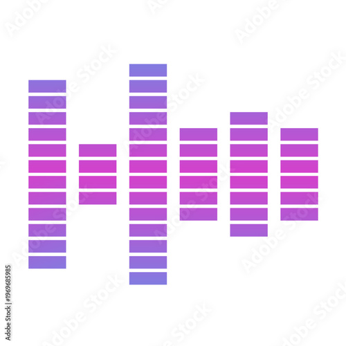 Gradient Audio Equalizer Illustration