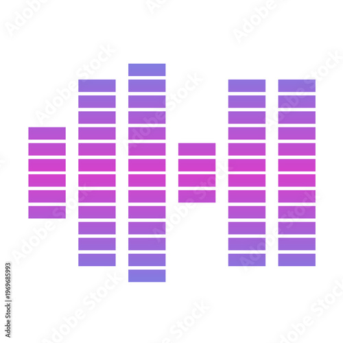 Gradient Audio Equalizer Illustration
