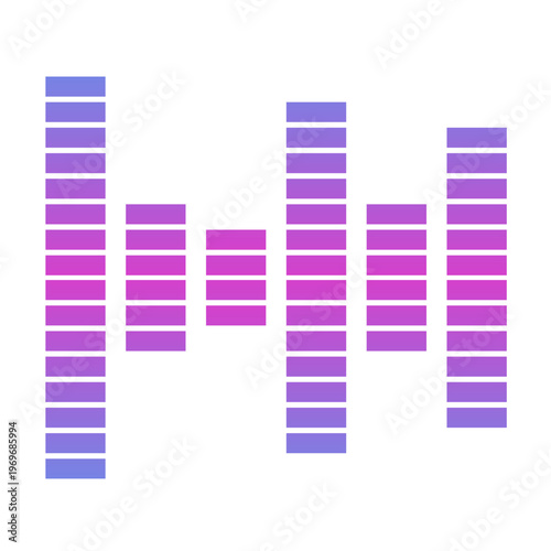 Gradient Audio Equalizer Illustration