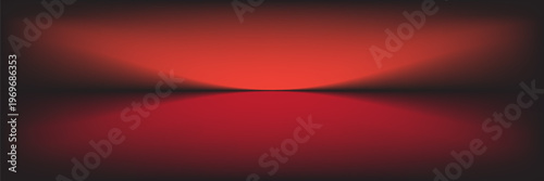 Abstract gradient podium background. Empty red 3D studio background. Clean scene for product presentation mockup template. eps 10