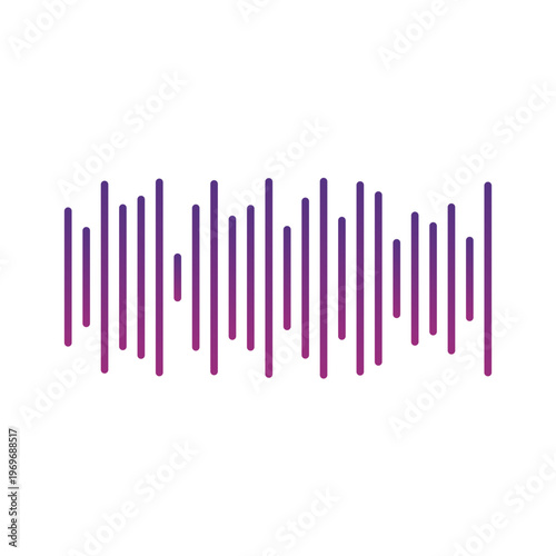Gradient Sound Wave Illustration