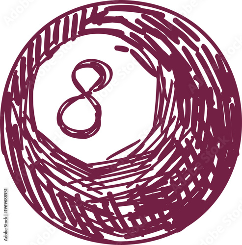 Eight Billiard Ball Sketch