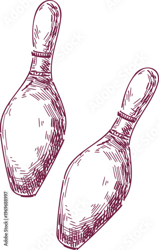 Bowling Pins Sketch