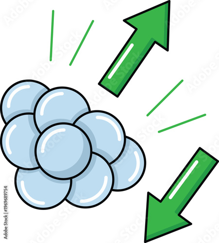 Design Radioactive Decay Illustration Flat Icon