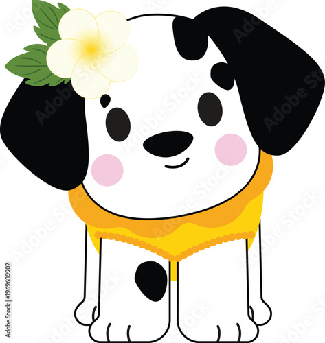 Cute Cartoon Dog Songkran costume