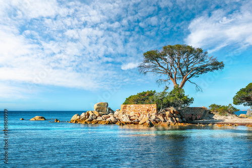 Breathtaking  view of  Palombaggia and Tamaricciu beaches.