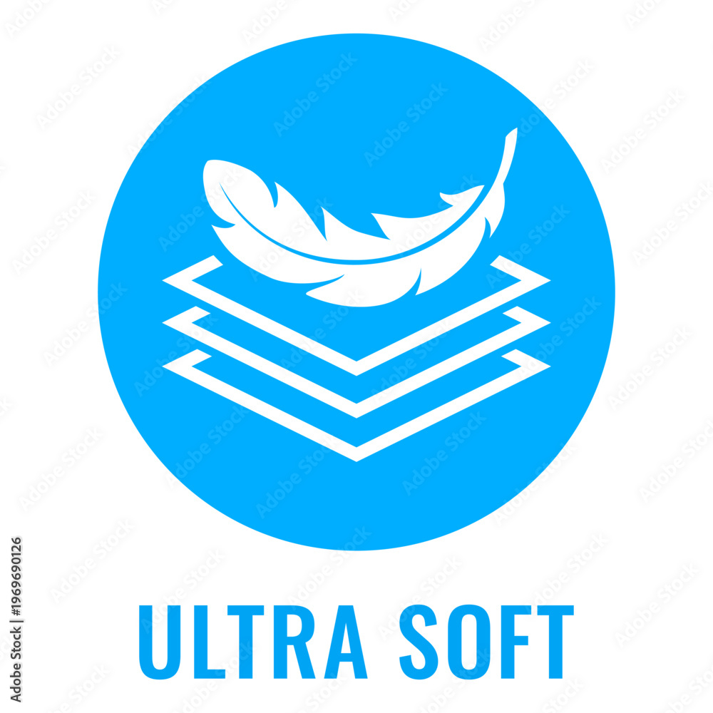 Fotografie Ultra soft layered paper vector icon