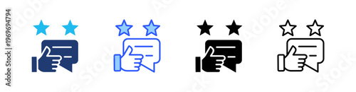 Review Multiple Style Icon Set Collection Pack Web Banner Vector 