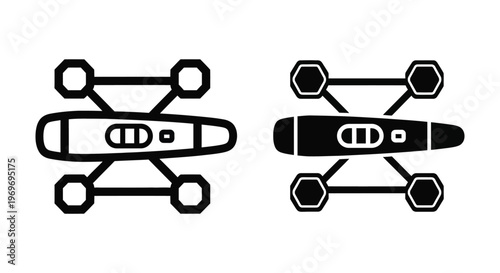 Pregnancy test icon, vector illustration positive pregnancy test result symbol medical diagnostic tool for home use