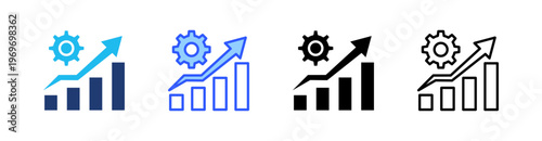 Sales Management Multiple Style Icon Set Collection Pack Web Banner Vector 