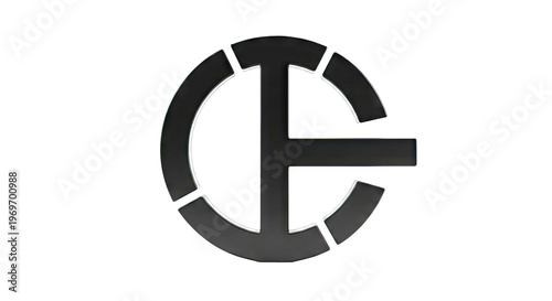 Free Download Black 'T' logo on white background - GFXLoad