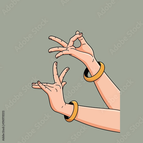 Indian Classical Dance Hands Mudra Gesture