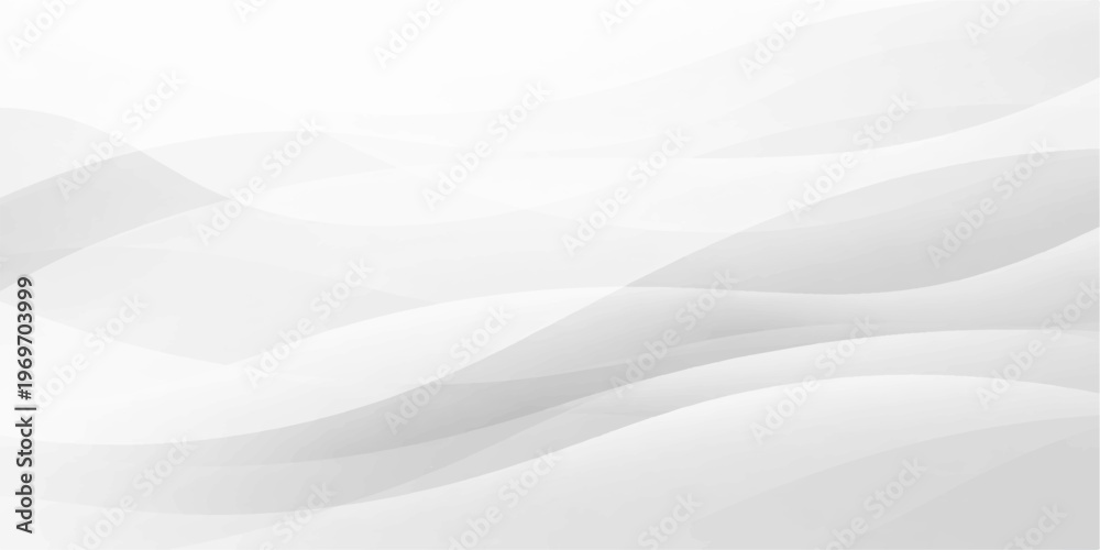 Fototapeta premium Abstract white and blue wavy background vector featuring a soft silk texture with smooth flowing satin curves and elegant water shapes for a light textile wallpaper design