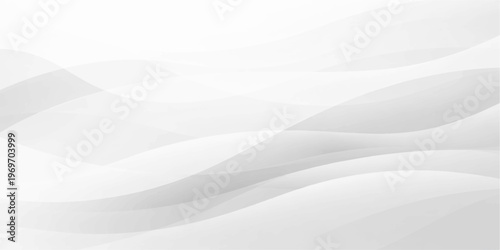 Abstract white and blue wavy background vector featuring a soft silk texture with smooth flowing satin curves and elegant water shapes for a light textile wallpaper design