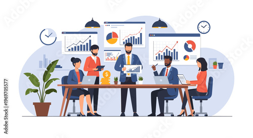 A minimalist illustration of a vibrant indoor plant in a terracotta pot. Ideal for backgrounds, website design, or articles relating to home decor and