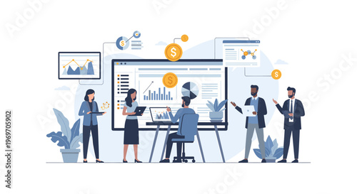 A serene and simple illustration of a potted plant, ideal for backgrounds, website design, or representing growth and wellbeing. Its calming aesthetic