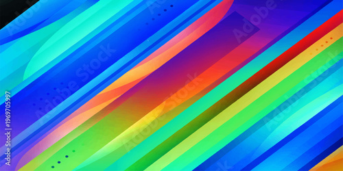 A vibrant spectrum of colorful pencils arranged in a rhythmic striped pattern creates an artistic rainbow texture on school paper for a creative education design