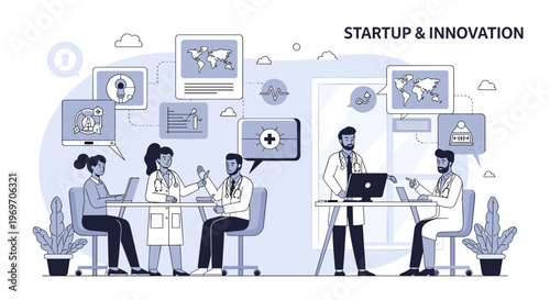 A minimalist illustration depicting a potted plant beside a desk with a worker, evoking a calm and productive office atmosphere, suitable for articles