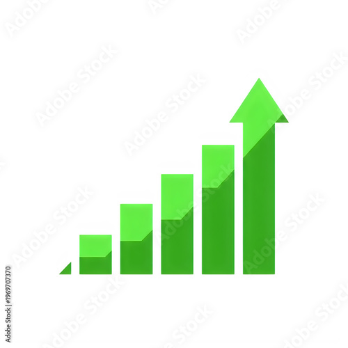 Green upward-trending bar graph illustrating growth and progress over time Free Download Green upward-trending bar graph illustrating growth and progress over time - GFXLoad