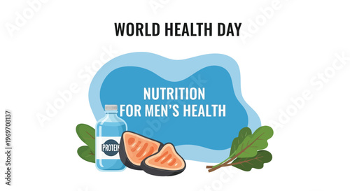 Healthy nutrition and protein drink for men physical fitness goals
