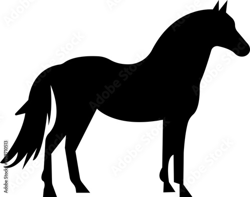 silhouette horse icon, showing different phases of a running horse gait cycle, gallop vector burst dynamic shape powerful motion, for equine wildlife design collection template art icon pack