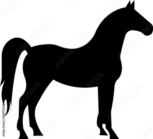 silhouette horse icon, showing different phases of a running horse gait cycle, gallop vector burst dynamic shape powerful motion, for equine wildlife design collection template art icon pack