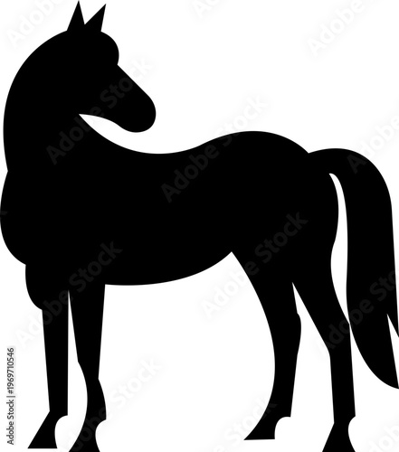 silhouette horse icon, showing different phases of a running horse gait cycle, gallop vector burst dynamic shape powerful motion, for equine wildlife design collection template art icon pack