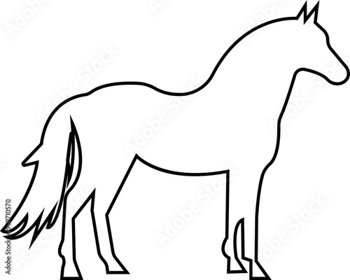 silhouette horse icon, showing different phases of a running horse gait cycle, gallop vector burst dynamic shape powerful motion, for equine wildlife design collection template art icon pack