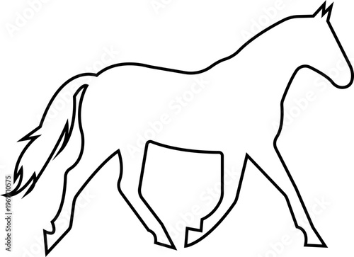 silhouette horse icon, showing different phases of a running horse gait cycle, gallop vector burst dynamic shape powerful motion, for equine wildlife design collection template art icon pack