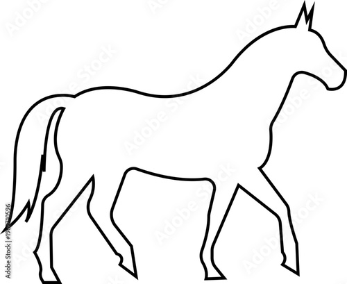 silhouette horse icon, showing different phases of a running horse gait cycle, gallop vector burst dynamic shape powerful motion, for equine wildlife design collection template art icon pack