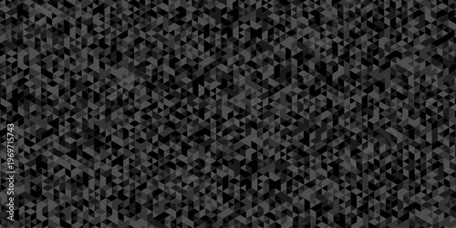 Abstract low polygon paper cubic black, gray wallpaper design. vector transparent polygon reangle square pattern. geometric wall tile metal cube triangle background.