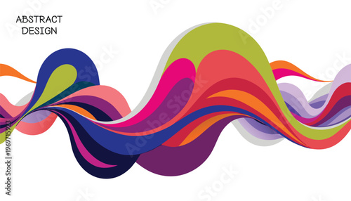 Abstract colorful background with circles abstract Modern Flat Illustration Set with Dynamic Waves, Urban Lifestyle and Colorful Creative Design