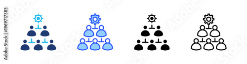 Structure Multiple Style Icon Set Collection Pack Web Banner Vector 