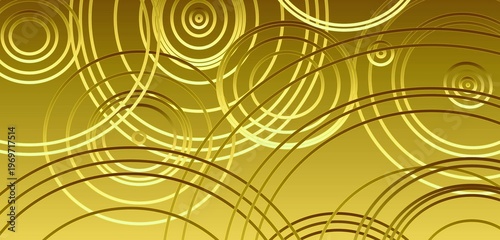 pattern with circles. abstract gold background