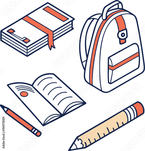 Academic Outline Icon Bundle