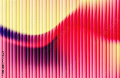 Vibrant abstract gradient with vertical ribs