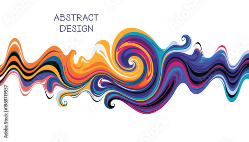 Abstract colorful background with circles abstract Modern Flat Illustration Set with Dynamic Waves, Urban Lifestyle and Colorful Creative Design